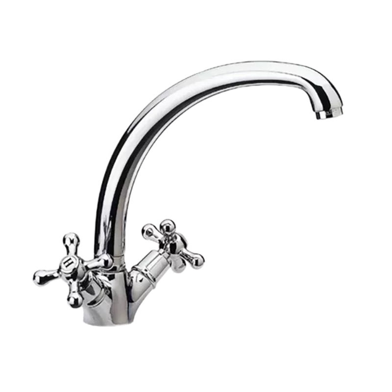 Смеситель для кухни REMER Liberty 43LIce с поворотным изливом хром
