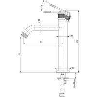 Смеситель для раковины REMER Atelier AL12ACFP черный брашированный хром — 2