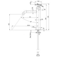 Смеситель для раковины REMER Chrono CH12ADO золото глянцевое — 2