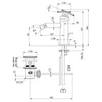 Смеситель для биде REMER Chrono CH20NO черный матовый — 2