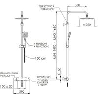 Душевая система REMER Elegance EQ32A8CPUFD25 хром — 2