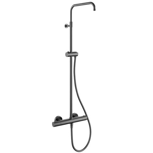 Душевая система REMER Elegance EQ32ASSDGM оружейная сталь pvd