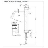 Смеситель для раковины REMER Element ET10LXL хром — 2
