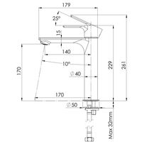 Смеситель для раковины REMER Energy EY12A хром — 2