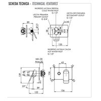 Смеситель скрытого монтажа для душа REMER Infinity I09HRG хром — 2