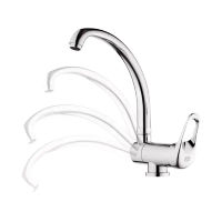 Смеситель для кухни REMER Kiss K42R с поворотным изливом хром — 1
