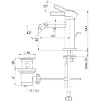 Смеситель для биде REMER Metrica MC20BR бронза масляная — 4
