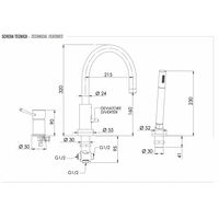 Смеситель для ванны REMER Minimal N07 с поворотным изливом хром — 2
