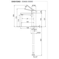 Смеситель для раковины REMER Slash SL12NO черный матовый — 2
