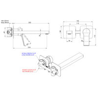 Смеситель скрытого монтажа для раковины REMER Slash SL15PLXV сталь — 2