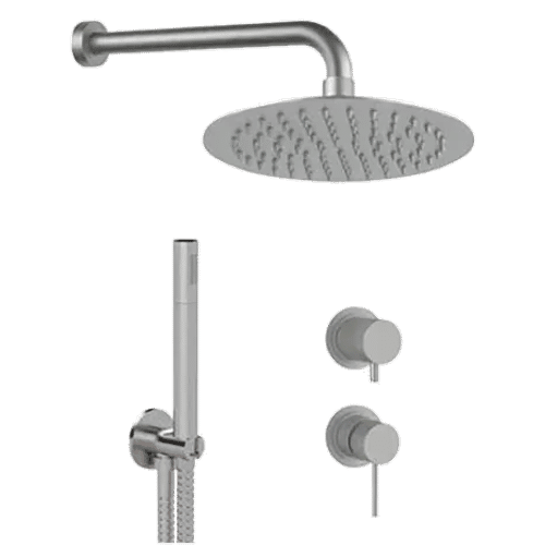 Душевая система скрытого монтажа REMER X-style inox SSX92PS02UFM25 нержавеющая сталь