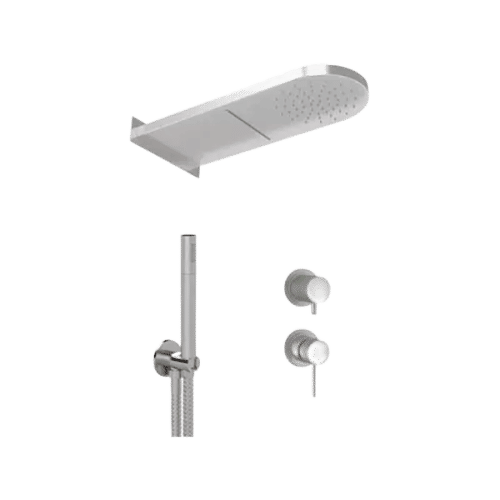 Душевая система скрытого монтажа REMER X-style inox SSX93PS02MMCA нержавеющая сталь