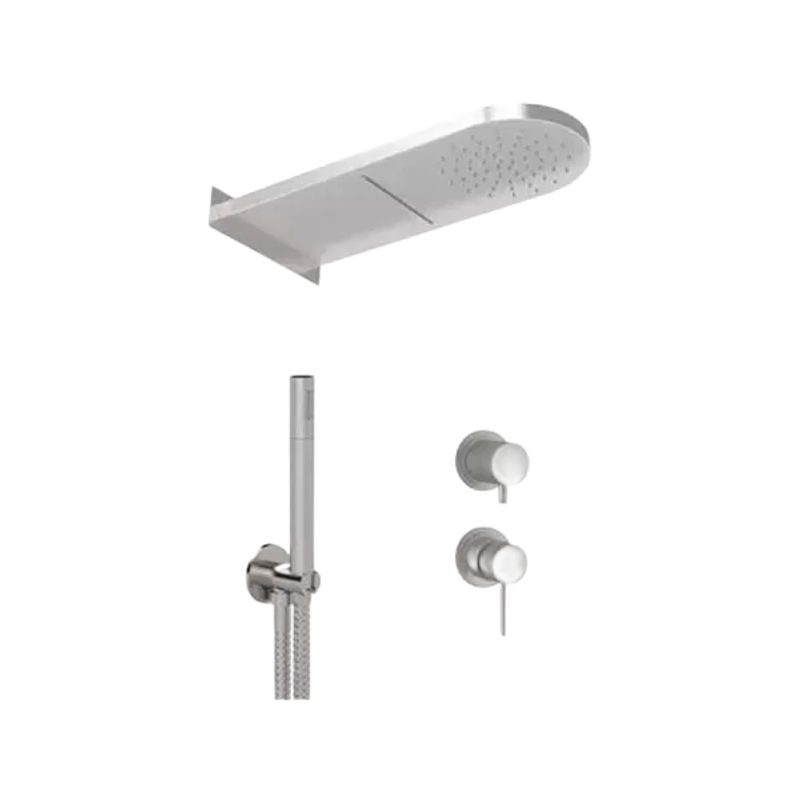 Душевая система скрытого монтажа REMER X-style inox SSX93PS02MMCA нержавеющая сталь