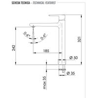 Смеситель для раковины REMER Vanity V11L хром — 2
