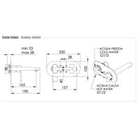 Смеситель скрытого монтажа для раковины REMER Vanity V15 хром — 2