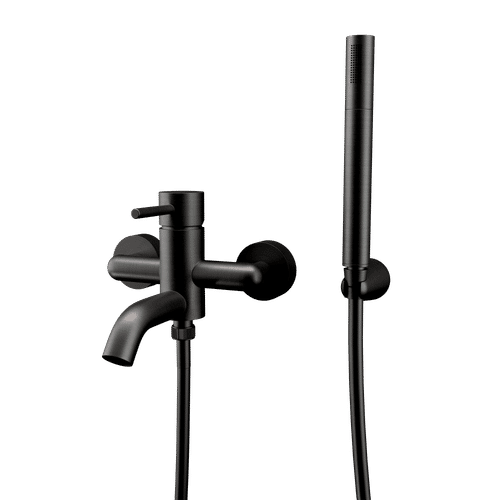 Смеситель для ванны REMER X-style X02CFP черный брашированный хром