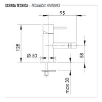 Смеситель для биде REMER X-style X21BO белый матовый — 2