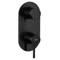 Смеситель скрытого монтажа для душа REMER X-style X92KBCFP черный брашированный хром — 1