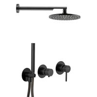 Душевая система скрытого монтажа REMER X-style X96S02OCFP черный брашированный хром — 1