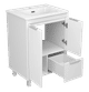 RISACCA white - 60 Тумба напольная 2 дв. 1 ящ., белая матовая эмаль