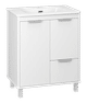 RISACCA white - 70 Тумба напольная 2 дв. 1 ящ., белая матовая эмаль