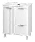 RISACCA white - 70 Тумба напольная 2 дв. 1 ящ., белая матовая эмаль