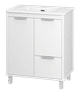 RISACCA white - 70 Тумба напольная 2 дв. 1 ящ., белая матовая эмаль