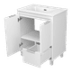 RISACCA white - 70 Тумба напольная 2 дв. 1 ящ., белая матовая эмаль