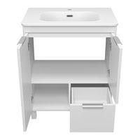 Тумба под раковину Brevita Risacca white 70 напольная 2 дв. 1 ящ. / RIS-06070-0142Я белая матовая эмаль — 2