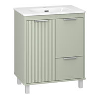 Тумба под раковину Brevita Risacca pistachio 70 напольная 2 дв. 1 ящ. / RIS-06070-0842Я фисташковый матовая эмаль — 3