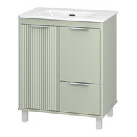 Тумба под раковину Brevita Risacca pistachio 70 напольная 2 дв. 1 ящ. / RIS-06070-0842Я фисташковый матовая эмаль — 1