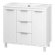 RISACCA white - 90 Тумба напольная 2 дв. 1 ящ., белая матовая эмаль