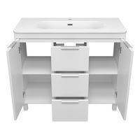 Тумба под раковину Brevita Risacca white 100 напольная 2 дв. 3 ящ. / RIS-06100-0142Я белая матовая эмаль — 2