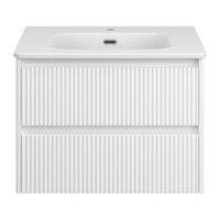 Тумба под раковину Brevita Riva 70 подвесная с 2 ящ. / RIV-07070-0102Я белый — 2