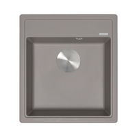 Кухонная мойка из искусственного камня ZorG Rock 46 PREMIUM alumetallic с сифоном — 2