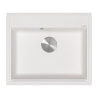 Кухонная мойка из искусственного камня ZorG Rock 60 PREMIUM alba с сифоном — 2