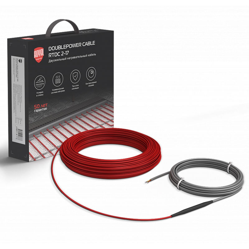Нагревательный кабель Royal Thermo Doublepower Cable RTDC 2-17-2000