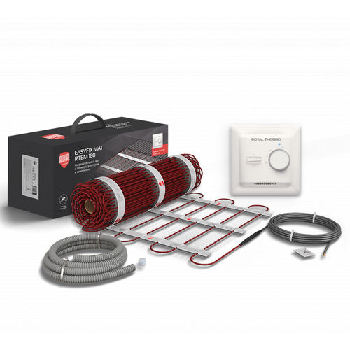 Нагревательный мат Royal Thermo EasyFix Mat RTEM 2-180-10 с терморегулятором Basic