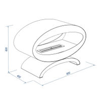 Биокамин Royal Thermo RTBFP-F900E Ellipse — 6