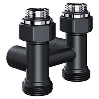 Узел нижнего подключения Royal Thermo Design RANDP11234BL прямой 1/2"х3/4" EK (черный) — 2