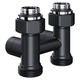 Узел нижнего подключения Royal Thermo Design прямой 1/2"х3/4" EK (черный) RANDP11234BL