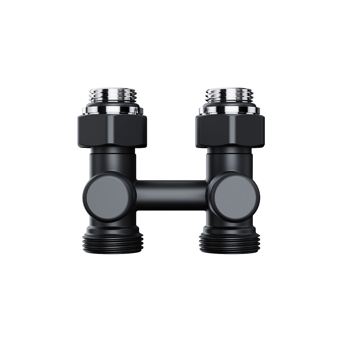 Узел нижнего подключения Royal Thermo Design прямой 1/2"х3/4" EK (черный) RANDP11234BL
