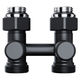 Узел нижнего подключения Royal Thermo Design прямой 1/2"х3/4" EK (черный) RANDP11234BL