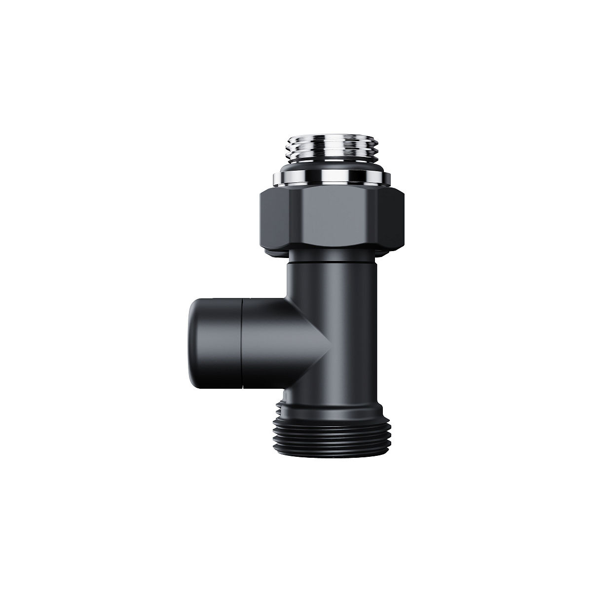 Узел нижнего подключения Royal Thermo Design прямой 1/2"х3/4" EK (черный) RANDP11234BL