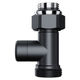 Узел нижнего подключения Royal Thermo Design прямой 1/2"х3/4" EK (черный) RANDP11234BL