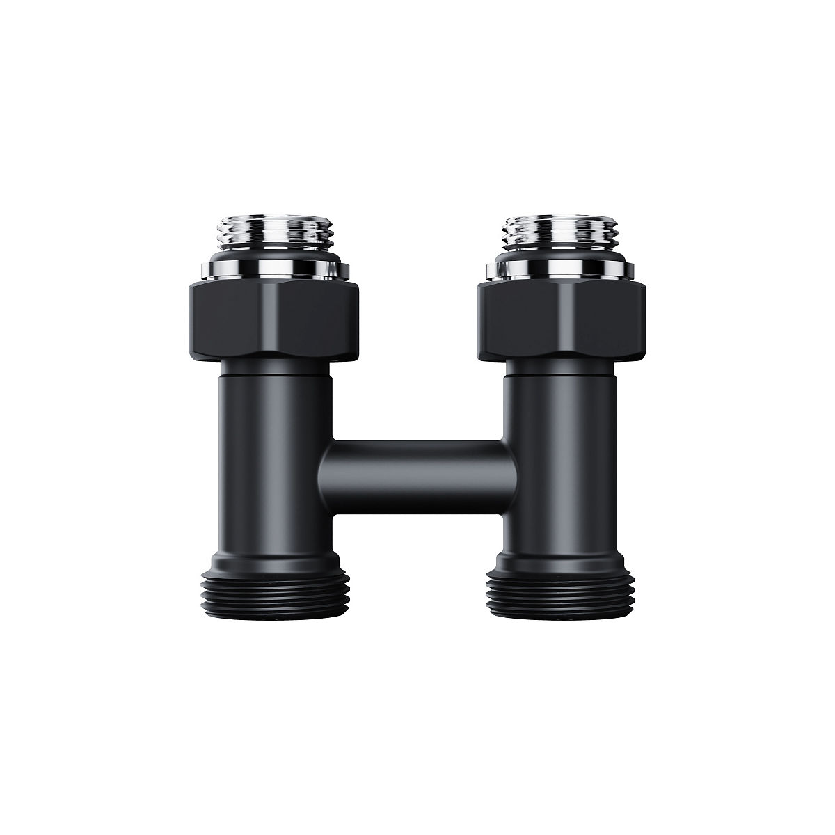 Узел нижнего подключения Royal Thermo Design прямой 1/2"х3/4" EK (черный) RANDP11234BL