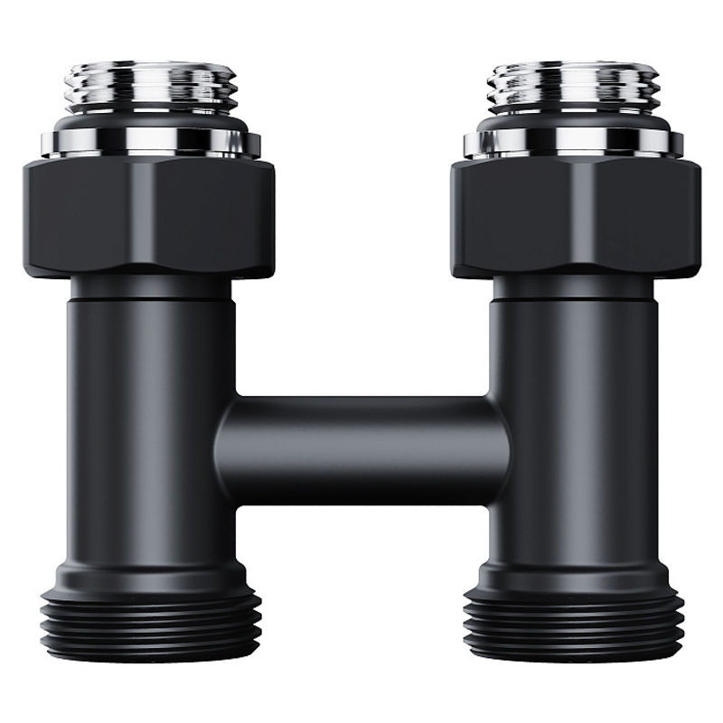 Узел нижнего подключения Royal Thermo Design RANDP11234BL прямой 1/2"х3/4" EK (черный)