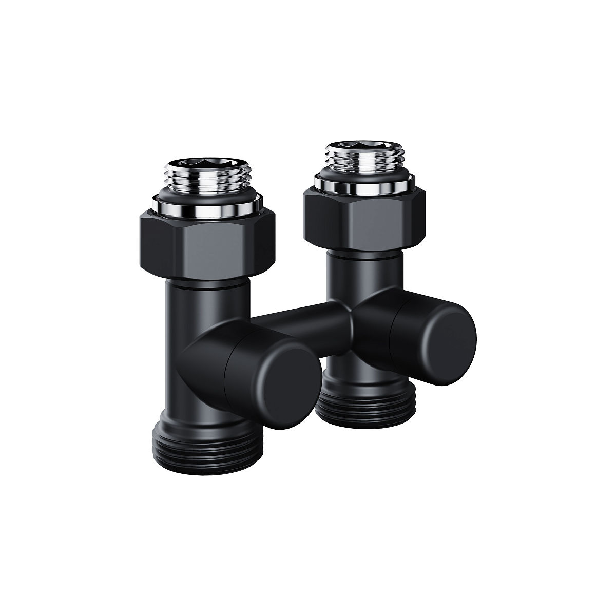 Узел нижнего подключения Royal Thermo Design прямой 1/2"х3/4" EK (черный) RANDP11234BL