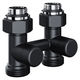 Узел нижнего подключения Royal Thermo Design прямой 1/2"х3/4" EK (черный) RANDP11234BL