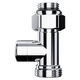 Узел нижнего подключения Royal Thermo Design прямой 1/2"х3/4"EK (хром) RANDP11234CH